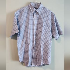 Cambridge Classics Plaid Short Sleeve Shirt size small pre-owned
